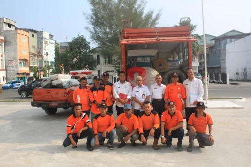 Pemkab Rohil Terima Bantuan Peralatan Karhutla