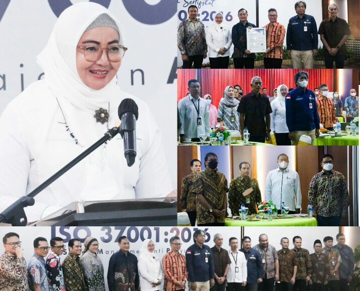 Asdatun Kejati Riau Hadiri Penyerahan Seritifikasi ISO 37001:2016 Sistem Manajemen Anti Penyuapan PT