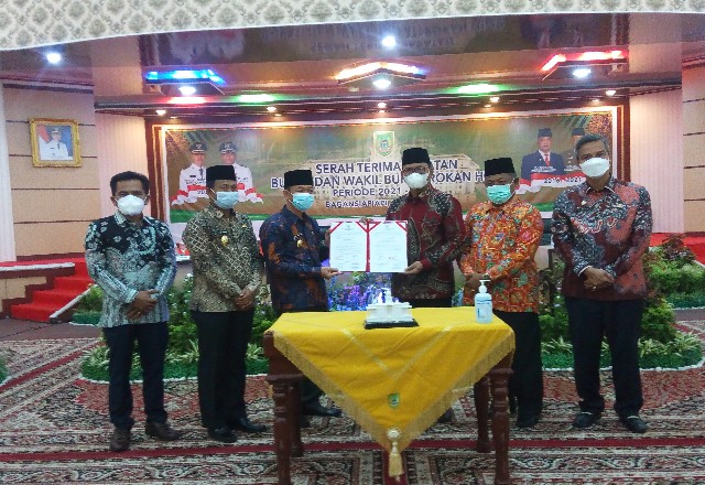 Serah Terima Jabatan Bupati dan Wakil Bupati Rohil Periode 2021-2026
