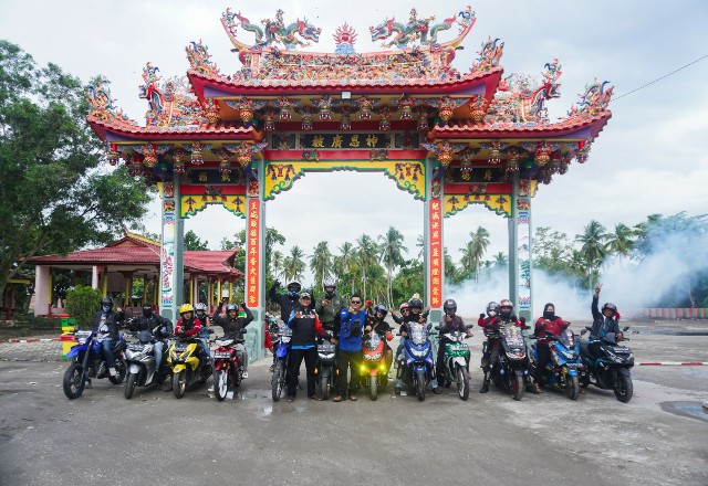 Yamaha Tour Fest 2023, Rayakan HUT Yamaha Sekaligus Hadiri Upacara Bakar Tongkang.