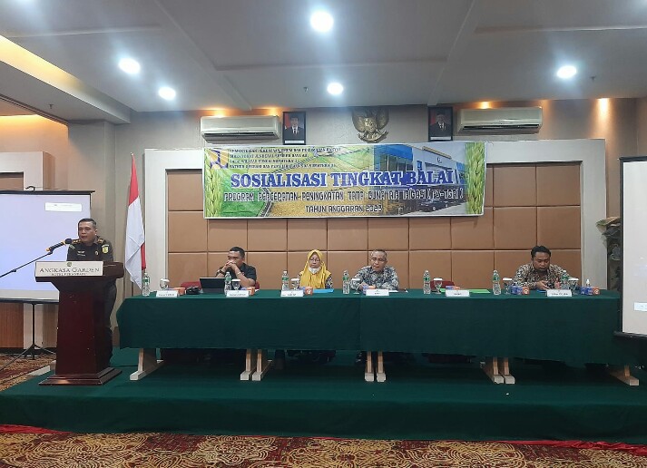 Kasi D Bidang Intelijen Kejati Riau Menjadi Narasumber Kegiatan Sosialisasi Tingkat Balai P3-TGAI