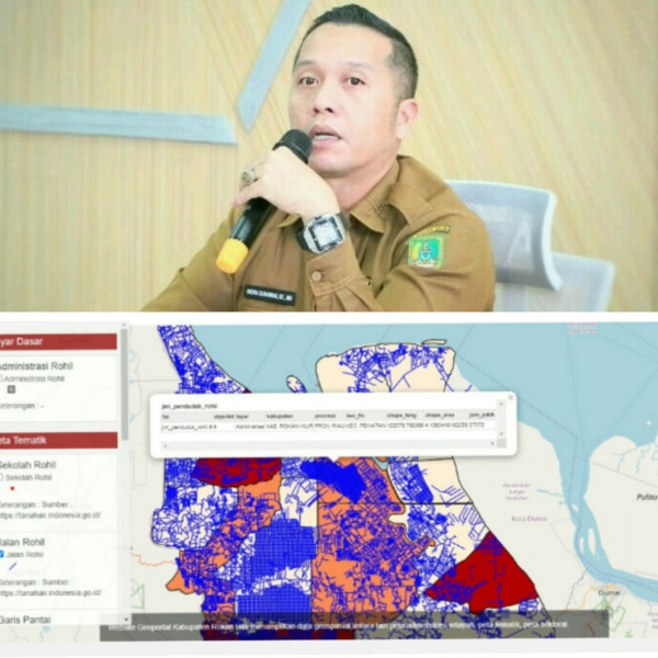 Tim IT Diskominfotiks Rohil Luncurkan Sistem Informasi Geospasial Daerah