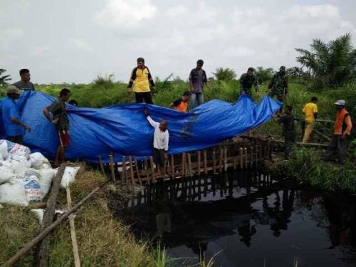 Kecamatan Bangko Bangun 14 Kanal Blocking