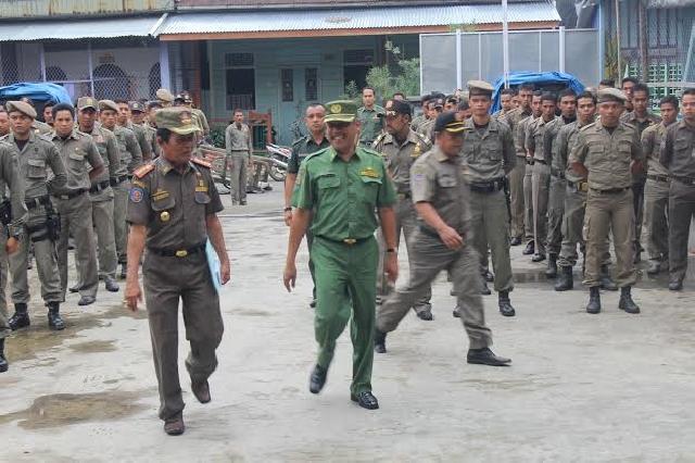 Satpol PP Rohil Segera Sikat PKL dan Pemilik Warnet
