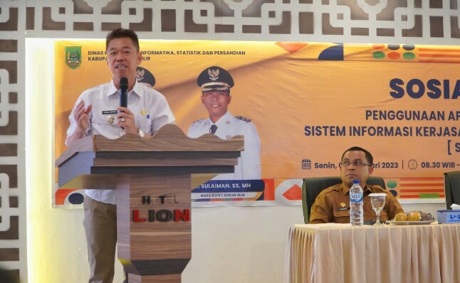 Bupati Rohil Buka Sosialisasi Penggunaan Aplikasi Simatrik