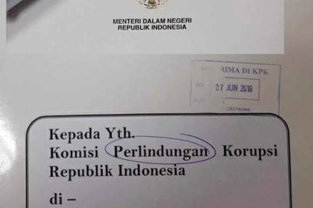 Akibat Salah Tulis Kepanjangan KPK, Staf Kemendagri ini Dipecat