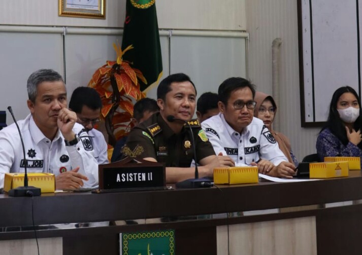 Asintel Kejati Riau Hadiri Rakor Pengendalian Inflasi Tahun 2023 Secara Virtual