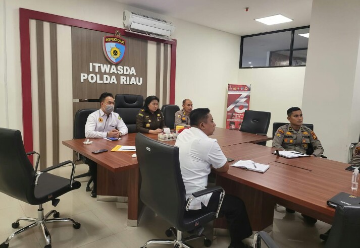 Aswas Kejati Riau Hadiri Pengarahan Irwasum Polri Secara Virtual