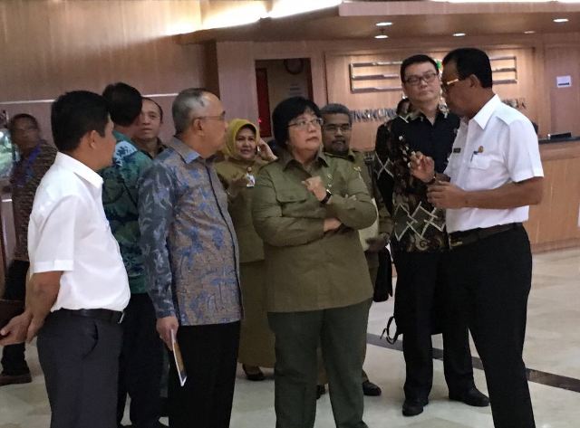 Bupati Rohil Hadiri Rakor Karhutla di Jakarta